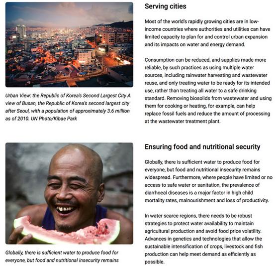 Water and food security